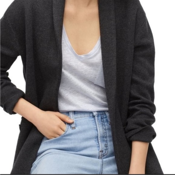 J. Crew Camille Sweater Blazer Shawl Collar Jacket XL merino wool open Sophie - Picture 12 of 12